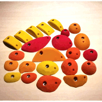 GCH Trad hold set M(B) Set of 28 Climbing Holds